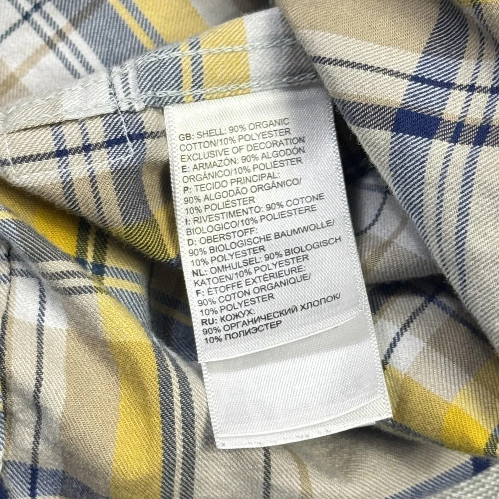 The North‎ Face Flannel Button-Up Shirt Mens XL Multicolor Plaid Cotton Blend
